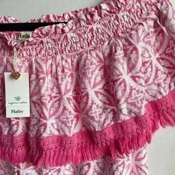 Hatley Women's  Olivia Dress Etched Mandala in Pink and White Boho Short Size XL - Picture 11 of 12